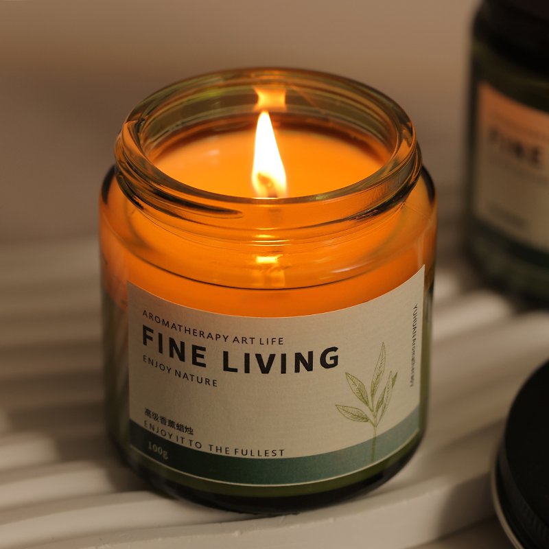 Wholesale Customized Deluxe Green with Aromatherapy Soy Wax Candle Luxury Scented Candles tealight scented candle