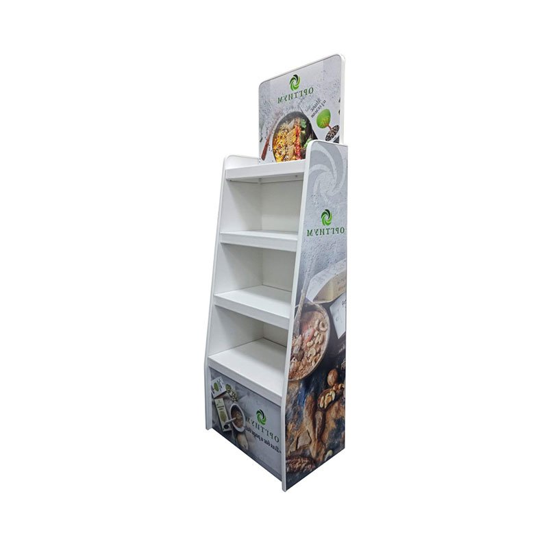 Custom PVC Foam Board Display Stand Commercial Beverage Snacks Promotion Display Stand