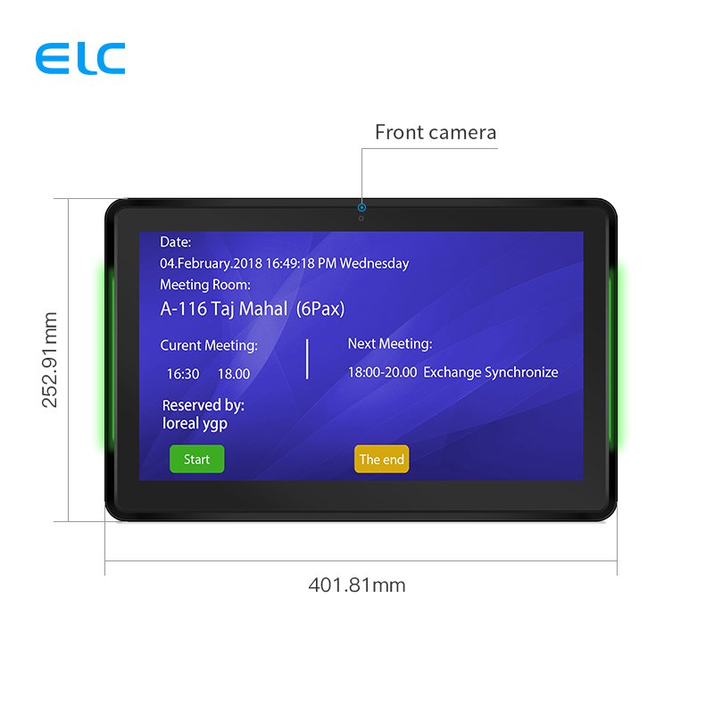 WA1566T Wall Mount 15.6 Inch Lcd Touch Screen Rk3566 Android 11 Poe Power Booking System Meeting Room Android Tablet