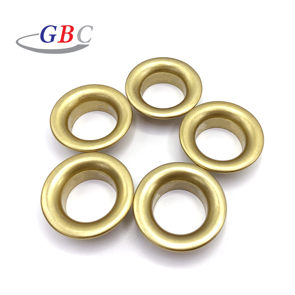Garment accessories brass canvas eyelet with prong for tags and hoodies Metal