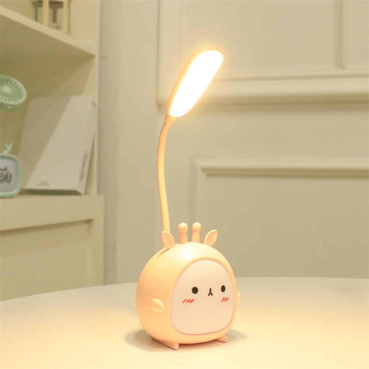 Portable LED Desk Lamp Foldable Colorful Night Light Cute Cartoon Desk Lamp USB Recharge LED Reading Light Eye Protective