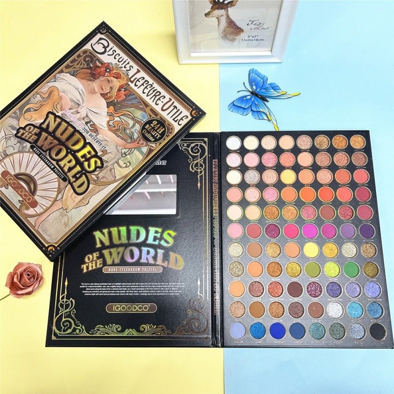 88 Color Book Makeup Wholesale High Quality Vegan Eyeshadow Palette Cardboard Eye Shadow Boxes Eyeshadow Book