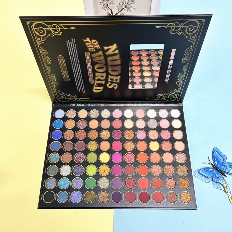 88 Color Book Makeup Wholesale High Quality Vegan Eyeshadow Palette Cardboard Eye Shadow Boxes Eyeshadow Book