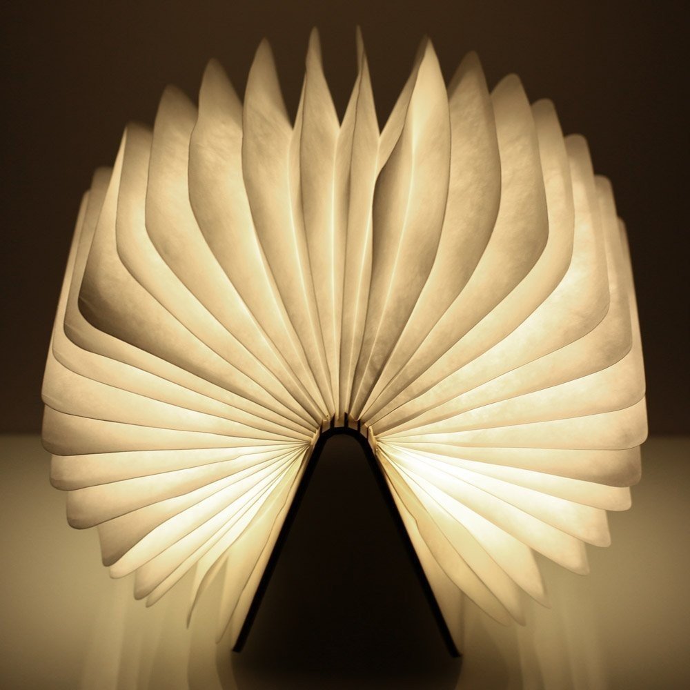 hot sale custom logo promotional gift book lamp engraved text