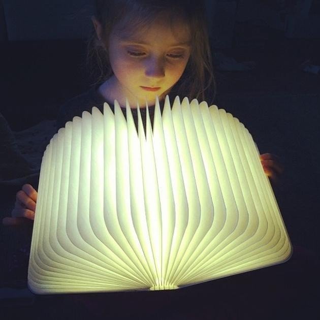 hot sale custom logo promotional gift book lamp engraved text