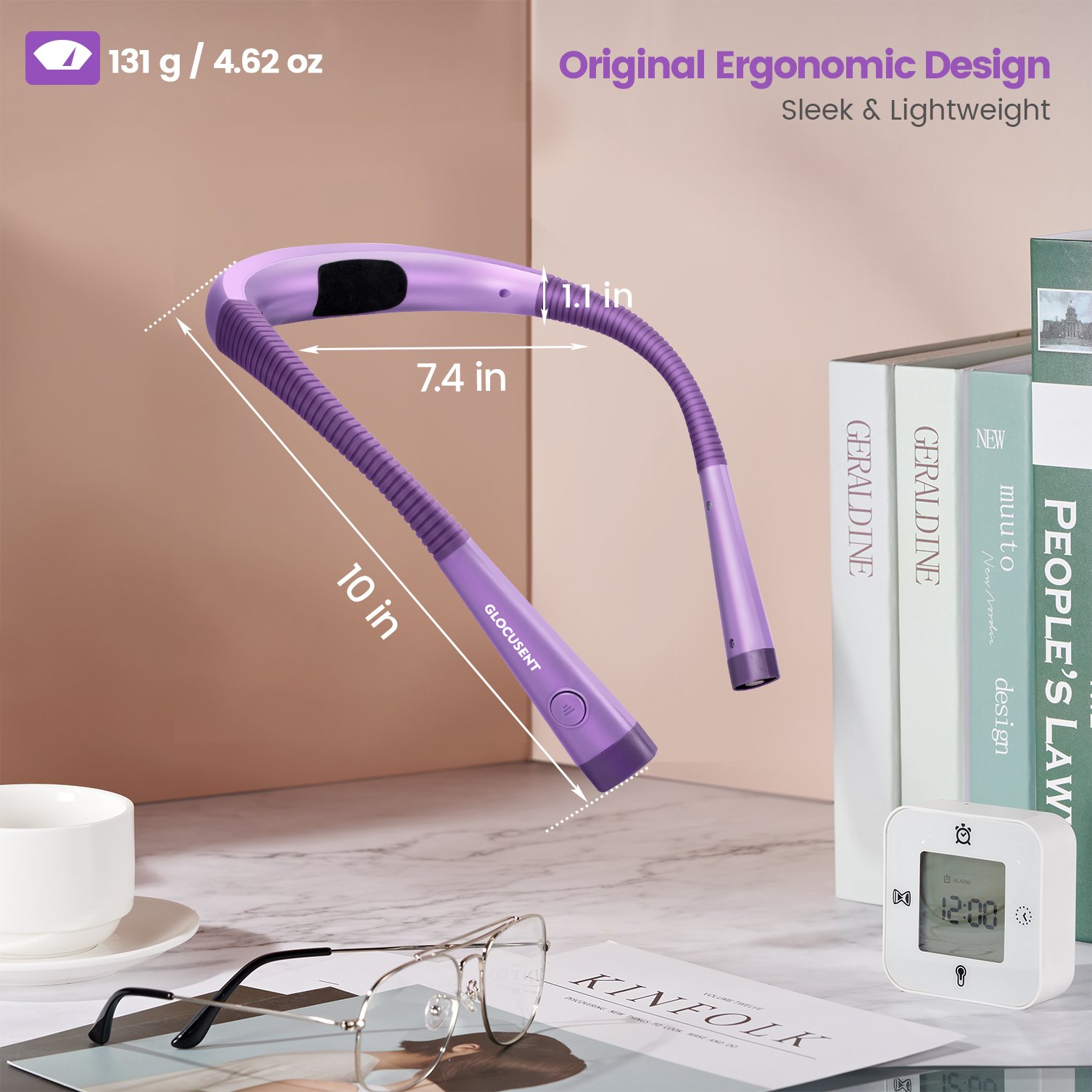 Hot Sales Usb Rechargeable Reading Light Night Lamps Led Book Lights Neck Light