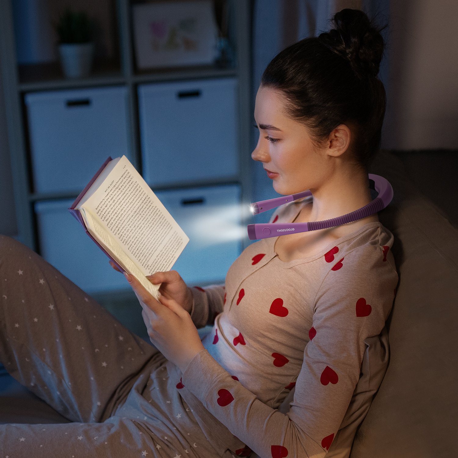 Hot Sales Usb Rechargeable Reading Light Night Lamps Led Book Lights Neck Light