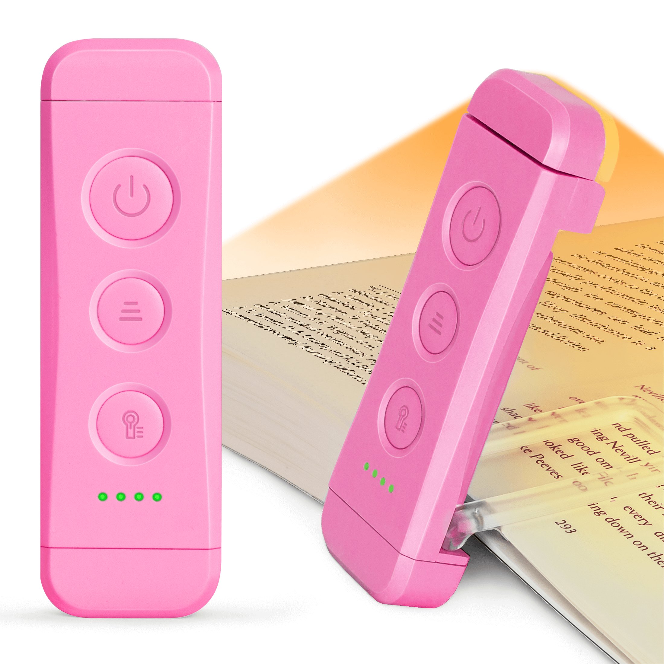 Portable Mini Reading Light Led Clip Flexible Adjustable Natural/warm/amber Rechargeable Mini Clip On Book Lights