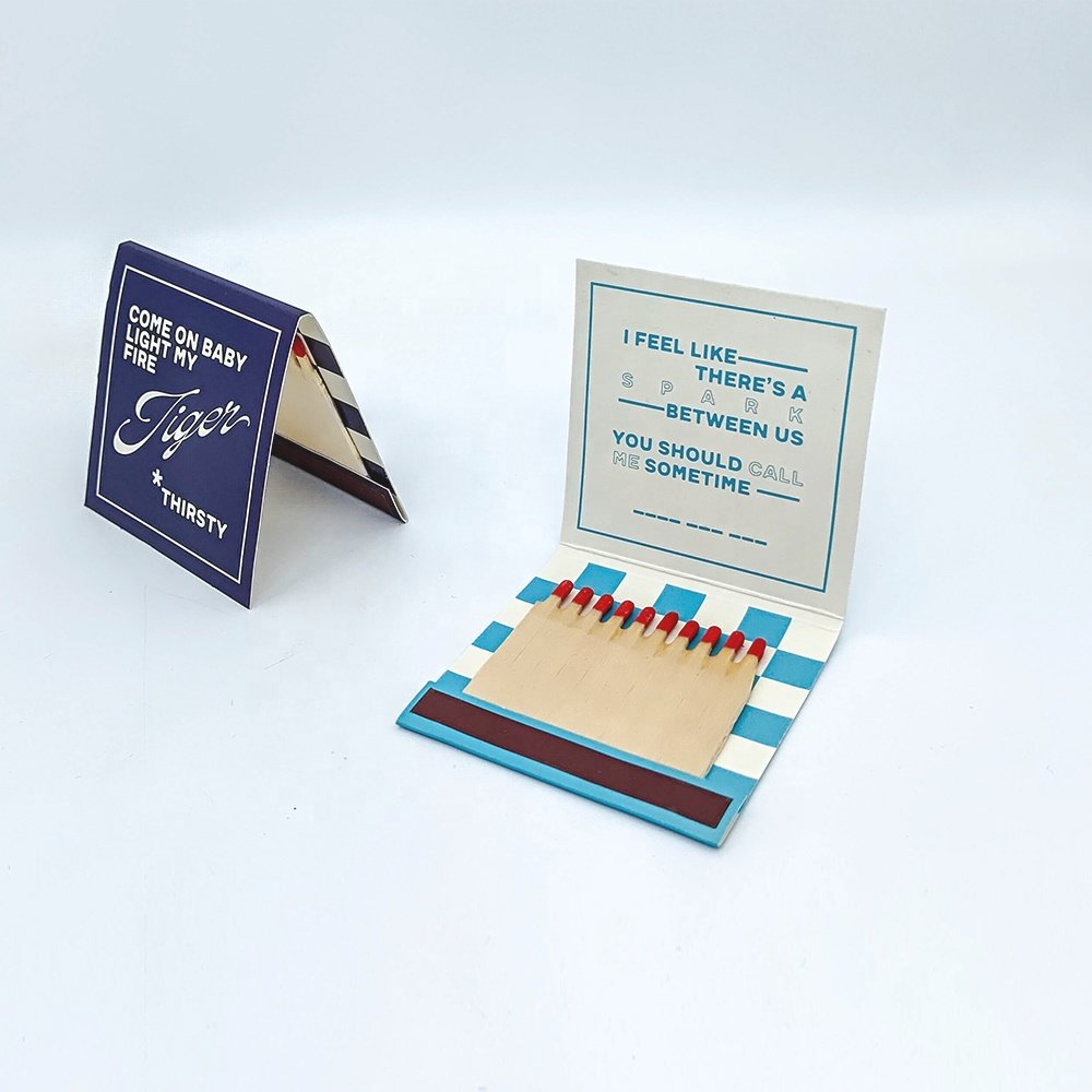 Custom paper book matches advertising printed book matches for promotion