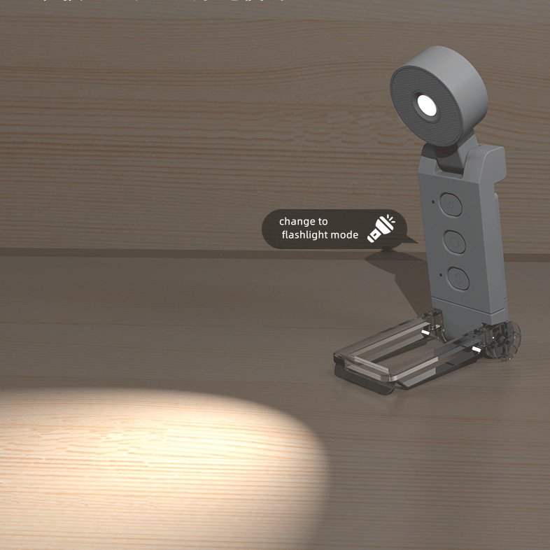 flash light function round head USB Rechargeable Book Reading Light Brightness Adjustable LED Clip on Book Light