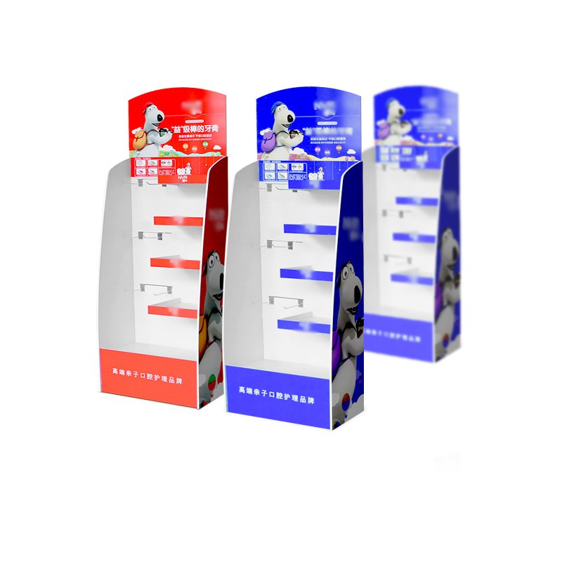 Custom Hot Sale Floor Display PVC Cardboard Advertising Floor display stand