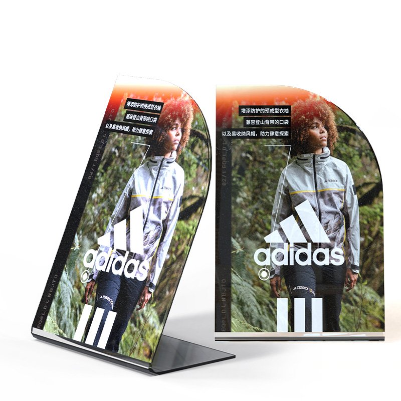 Customized Size Acrylic Sign Plexiglass Clear A4 Acrylic Stand Holder Shop Display