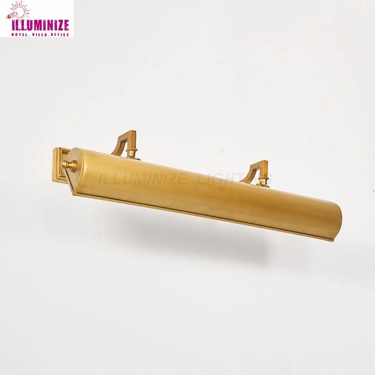 Popular indoor retro picture lighting copper material E27 light source brass picture lights wall mounted