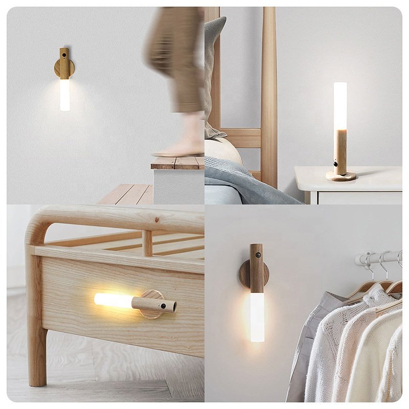 Indoor Lighting Rechargeable LED Portable Wall Lamp Motion Sensor Night Light Table Lamp Ceiling Fan With Light