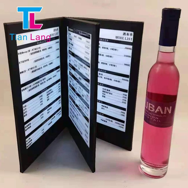 Double Side A4 Led Lighting Menu Board Restaurant Rechargeable Menu Led Display Book Table Light Menu For Bar Night Club