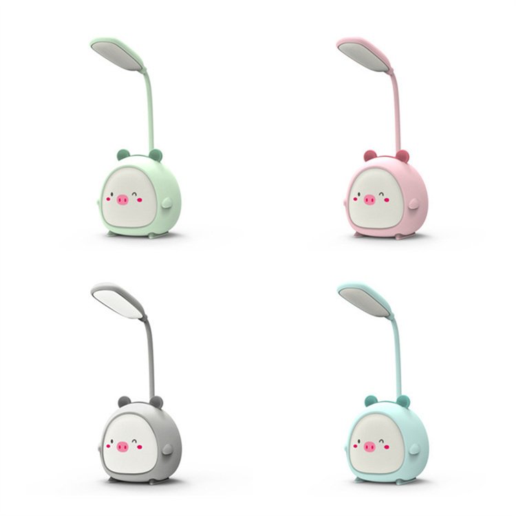 Cute Night Light Led Usb Charging Lamp Student Children's Desktop Atmosphere Small Rabbit Deer Foldable Table Lamp