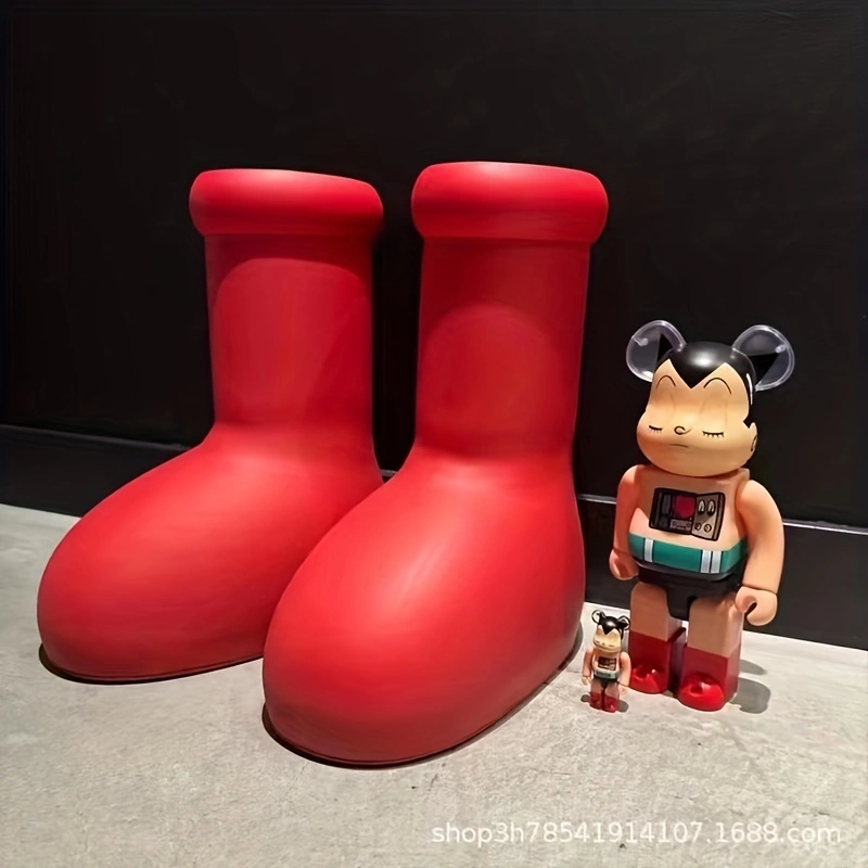Big Red Astro Boy Platform Shoes Lightweight round Toe Fashion Trend for All Seasons-Summer Winter Spring Autumn