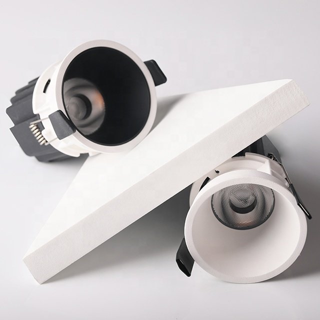 Anti-glare Dimmable Commercial Trimless Led Spot Light Recessed Cob Downlight Ceiling Adjustable Lighting