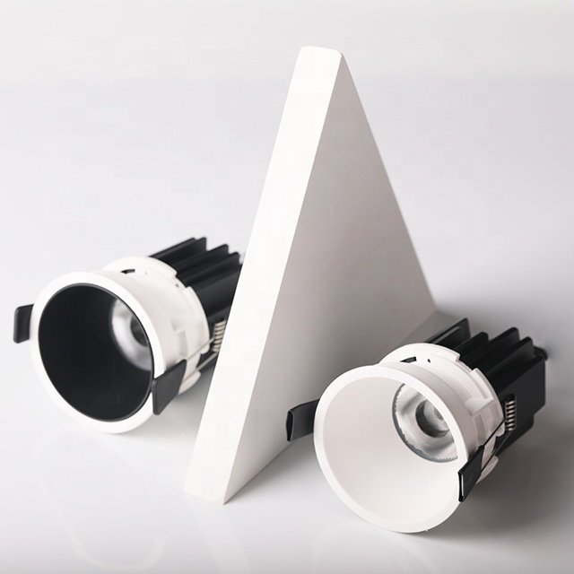 Anti-glare Dimmable Commercial Trimless Led Spot Light Recessed Cob Downlight Ceiling Adjustable Lighting