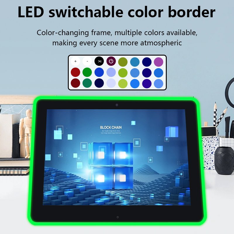 New Wall Mount Android POE Tablet 10 13.3 15.6 21.5 Inch Meeting Room Booking System Display Surrounding LED Light Tablet pc