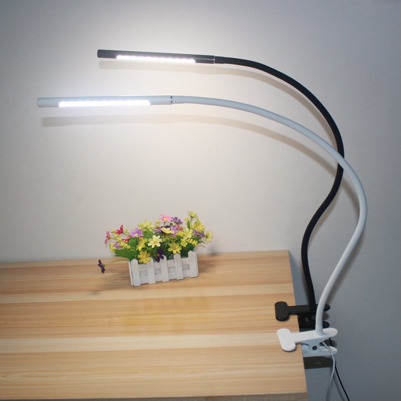 Silicone Gooseneck Led Energy Saving Light Bedside Touch Book Reading Table Lamp with Clamp Sell Adjustable Metal USB 250