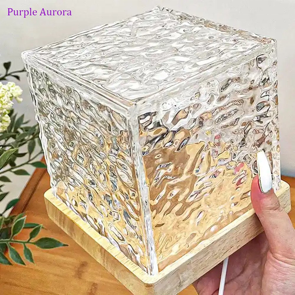 Party Christmas Desk Water Ripple Atmosphere Lamp 16 Colors LED Crystal Table Lamp for Decoration Night Light