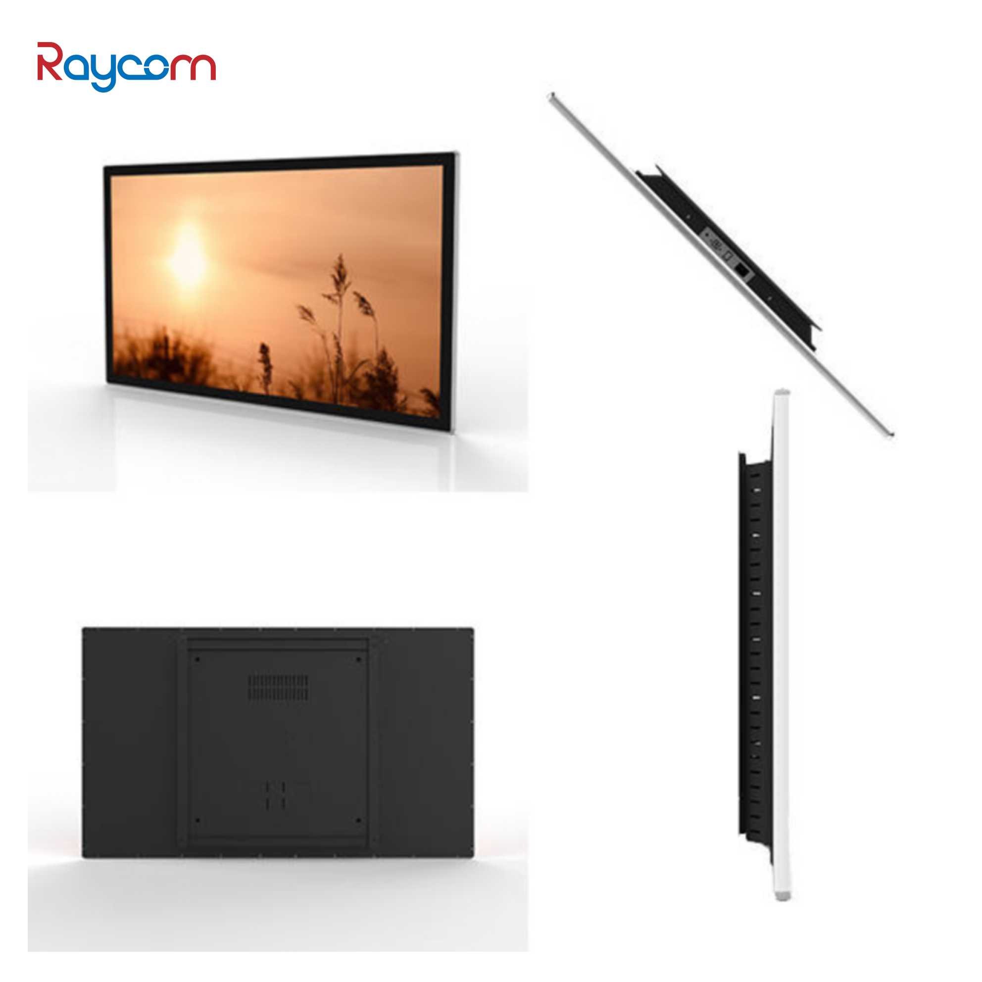 Raycom Meeting room android interactive touch screen poe wall mount display adjustable led lighting smart conference tablet