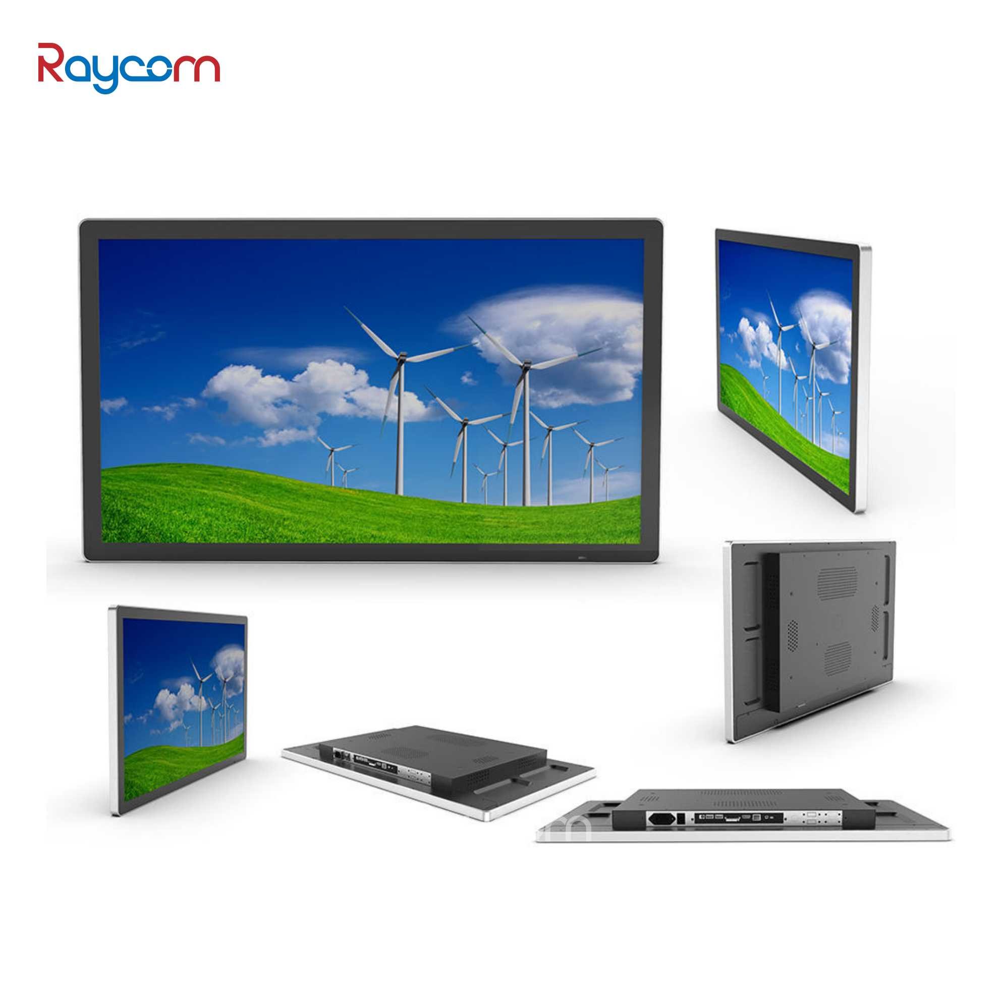 Raycom Meeting room android interactive touch screen poe wall mount display adjustable led lighting smart conference tablet