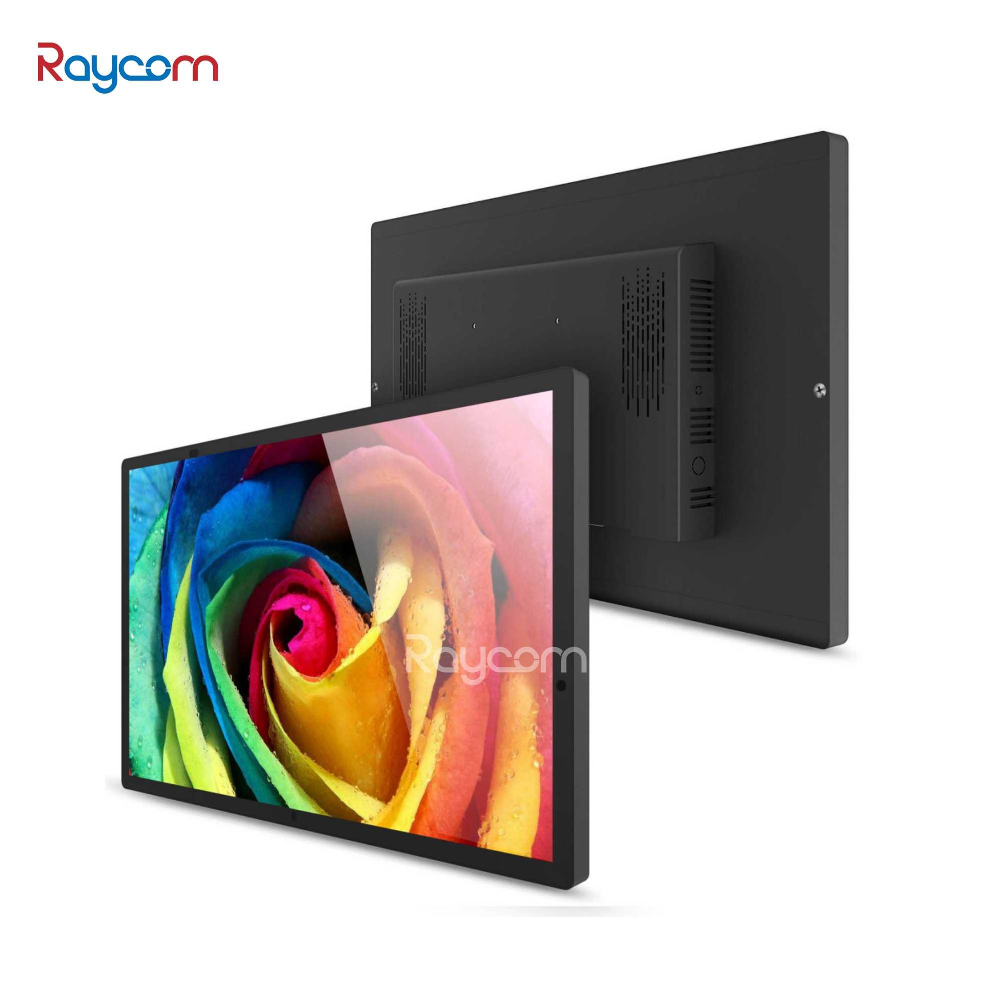 Raycom Meeting room android interactive touch screen poe wall mount display adjustable led lighting smart conference tablet