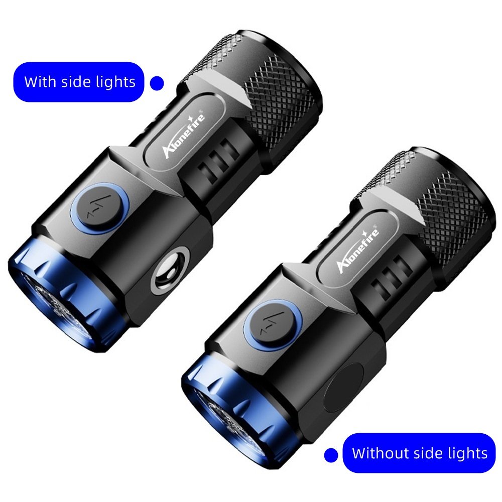 8x Led High Bright Mini Palm Small Flashlight Usb Charging Portable Home Fishing Hiking Camping Magnet Pocket Work light Torch