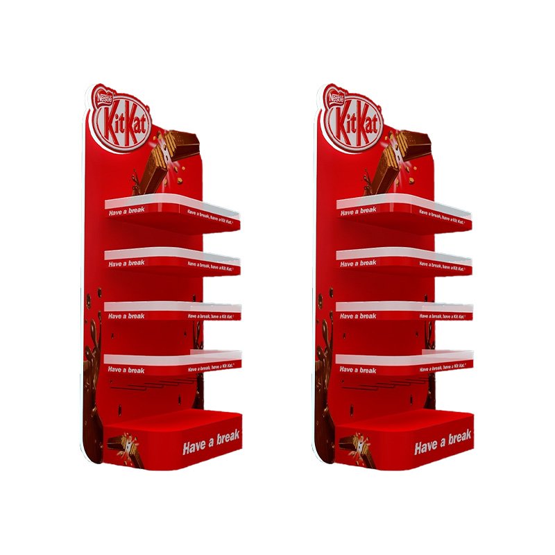 Easy Assemble Cardboard Display Rack Corrugated PVC Display Stand Racks for Promotion