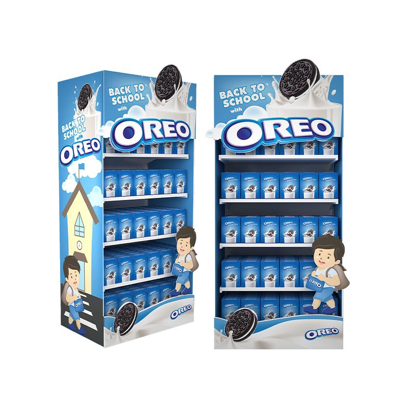 Easy Assemble Cardboard Display Rack Corrugated PVC Display Stand Racks for Promotion