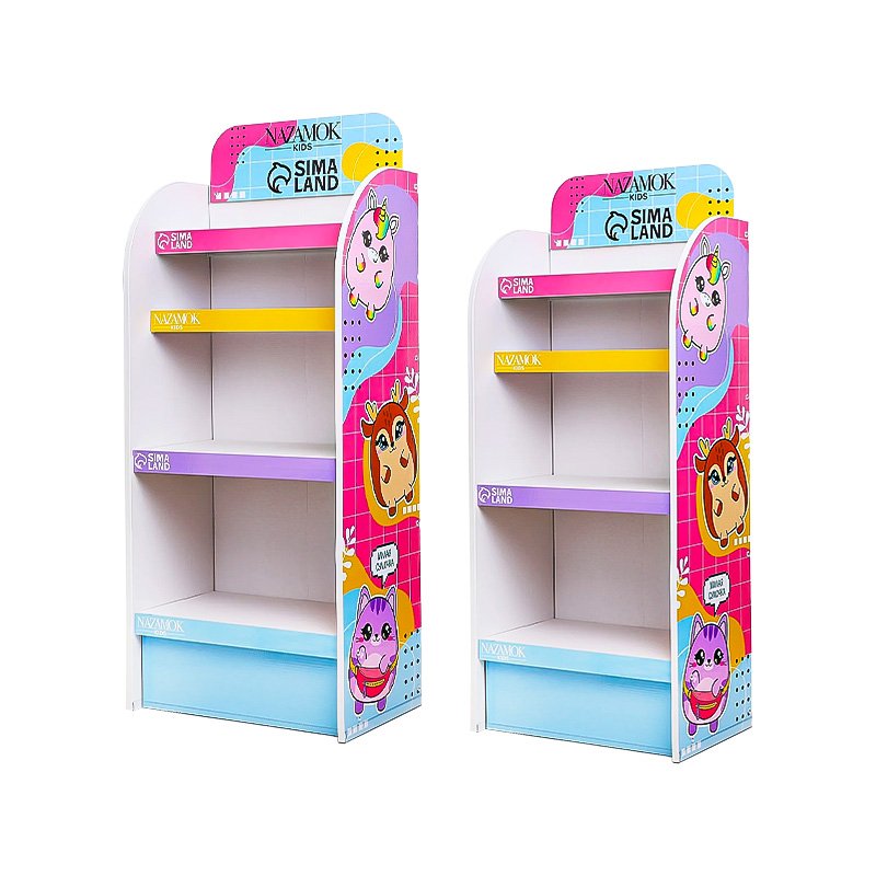 Easy Assemble Cardboard Display Rack Corrugated PVC Display Stand Racks for Promotion