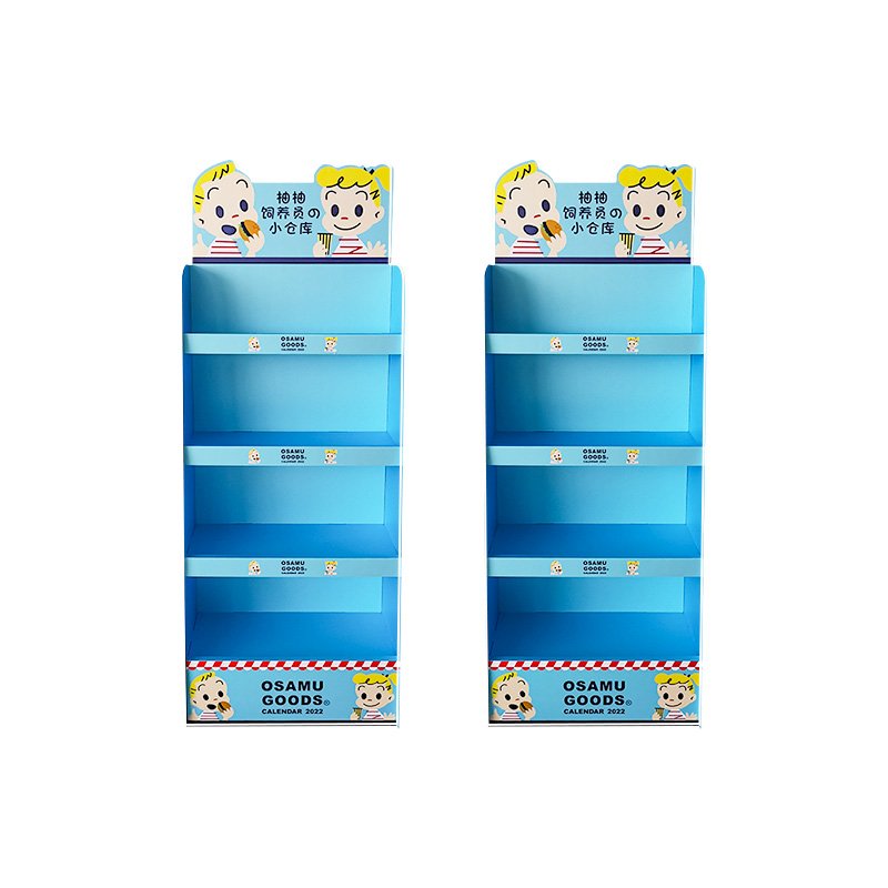 Easy Assemble Cardboard Display Rack Corrugated PVC Display Stand Racks for Promotion