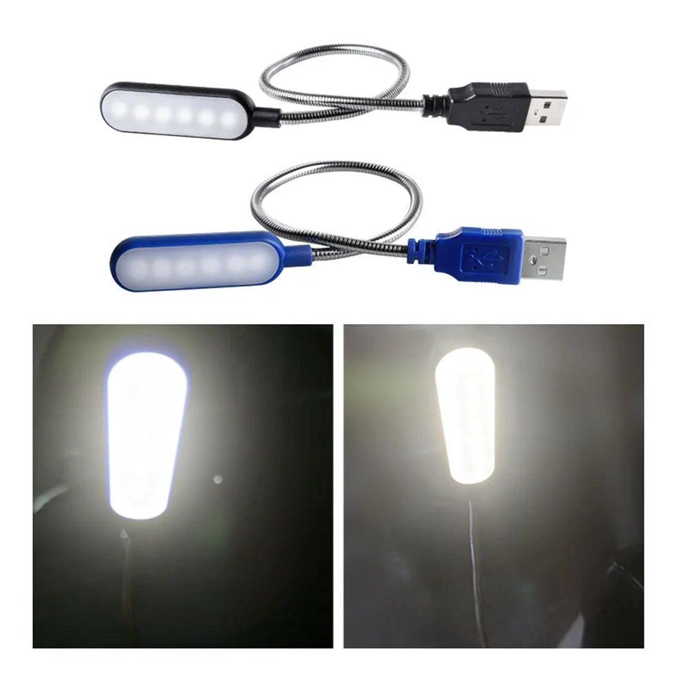 BendableTable Lamps for Power Bank PC Notebook Laptop Night Light Portable LED Home Book Eye Protection Light