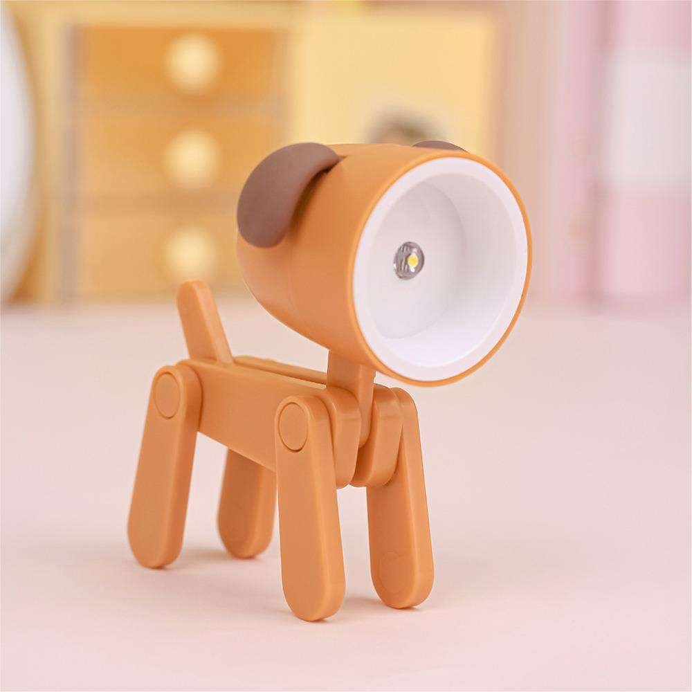 Wholesale Mini Puppy Table Lamp Cute Head Leg Movable Children Small Gift Night Light Mobile Phone Holder Light