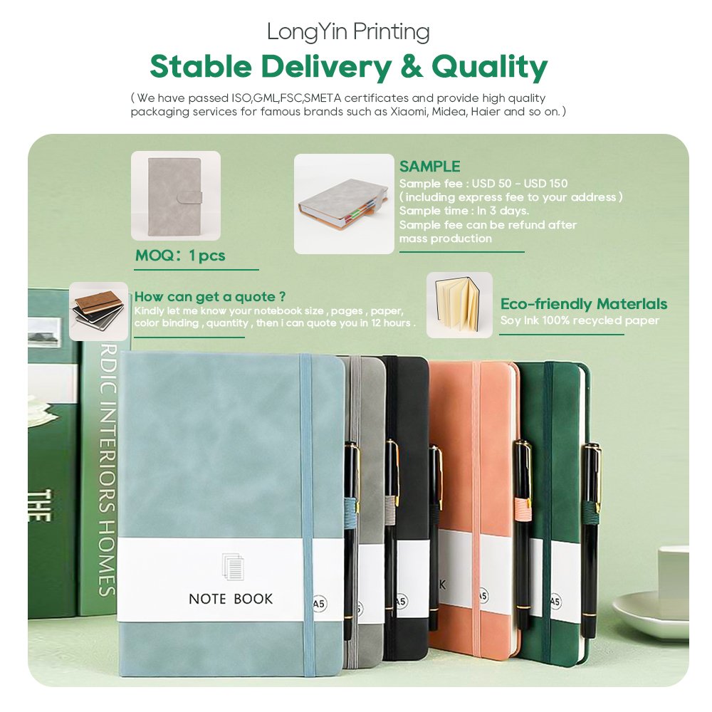 A5 A6 A7 Pu Leather Customizable Personalized A5 Notebook Promotional Cheap Bulk Binding Elastic Strap Book With Custom Logo