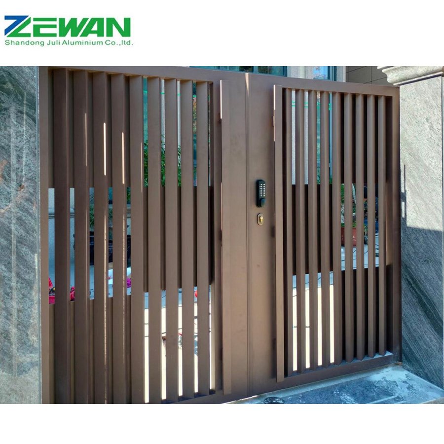 High-Style Aluminum Gates for Houses Galvanized Coated Surface Treatment Aluminium Fence Security and Privacy Garden Gate Price