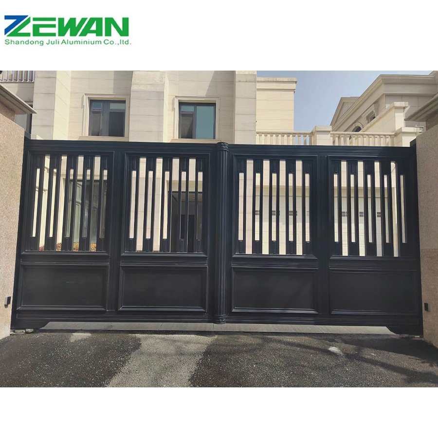 High-Style Aluminum Gates for Houses Galvanized Coated Surface Treatment Aluminium Fence Security and Privacy Garden Gate Price
