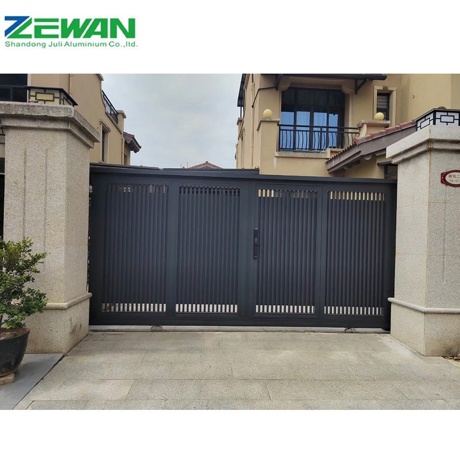 High-Style Aluminum Gates for Houses Galvanized Coated Surface Treatment Aluminium Fence Security and Privacy Garden Gate Price