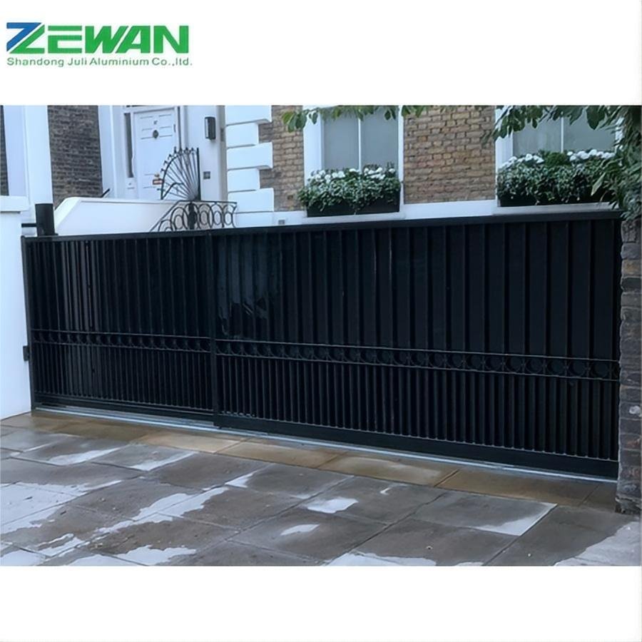 High-Style Aluminum Gates for Houses Galvanized Coated Surface Treatment Aluminium Fence Security and Privacy Garden Gate Price