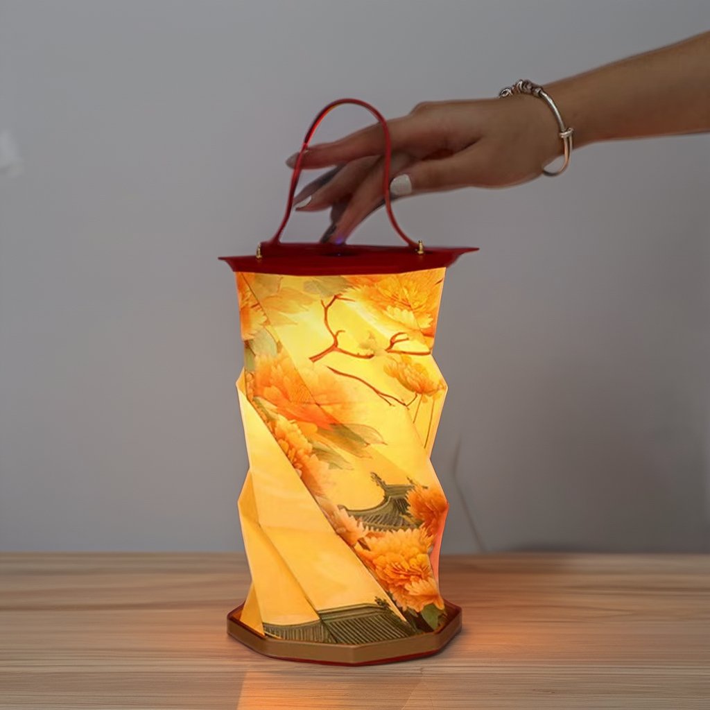 Customizable Patterns USB Rechargeable Book Night Light Foldable Dupont Paper LED Book Lamp Modern Home Gift Bright Light Room