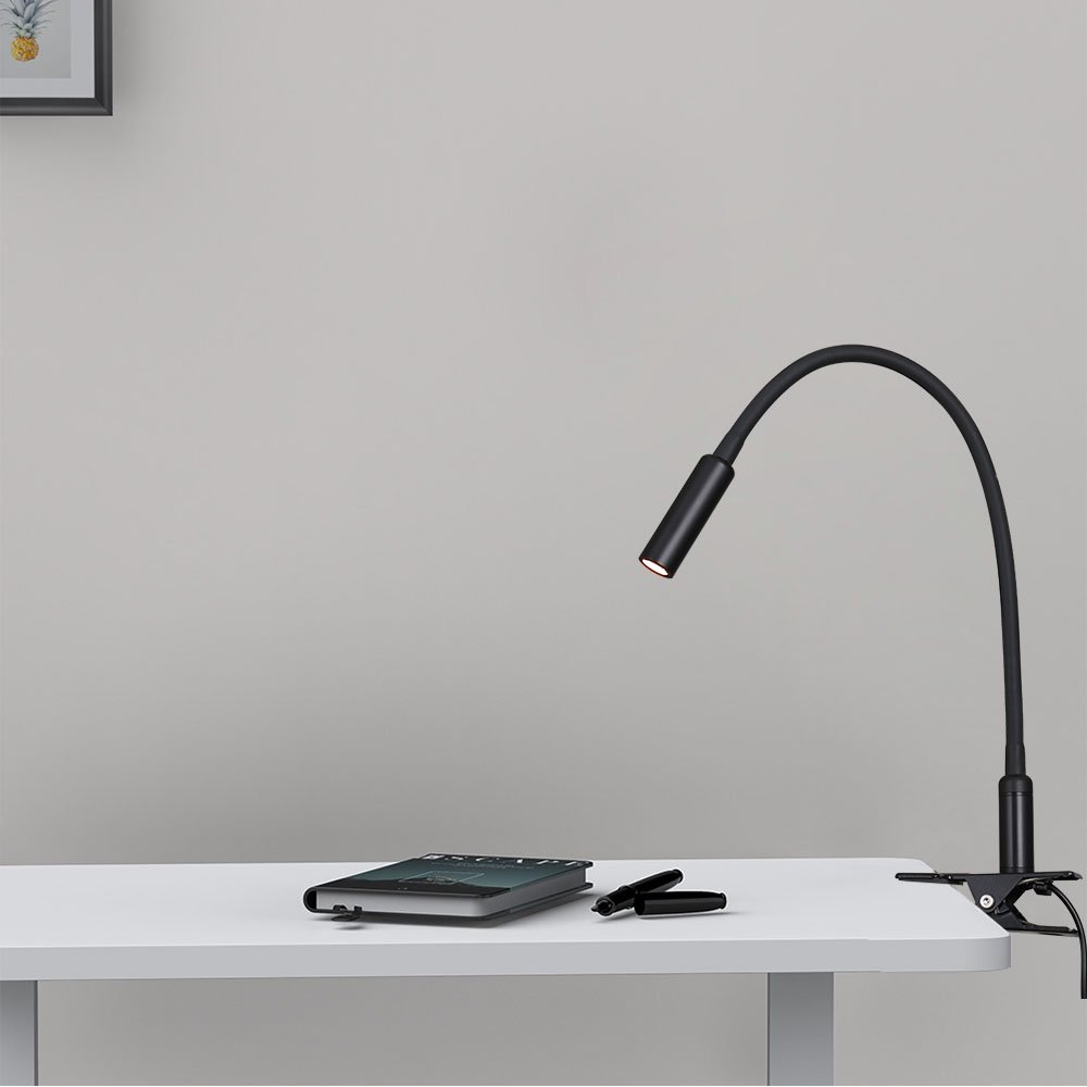 adjustable angle Clip-on Led Reading Light Dimmable Book Lamp Eye protection clip Lamp with Switch for Reading Study in Bedroom