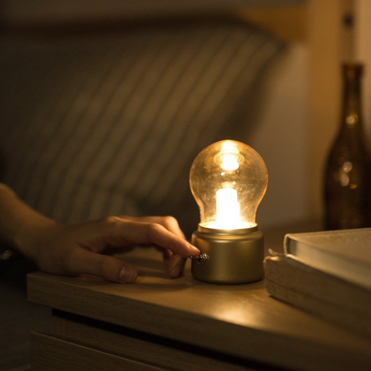 Table LED Retro Night Light Classical Table Book Lights USB Rechargeable Desk Lamp