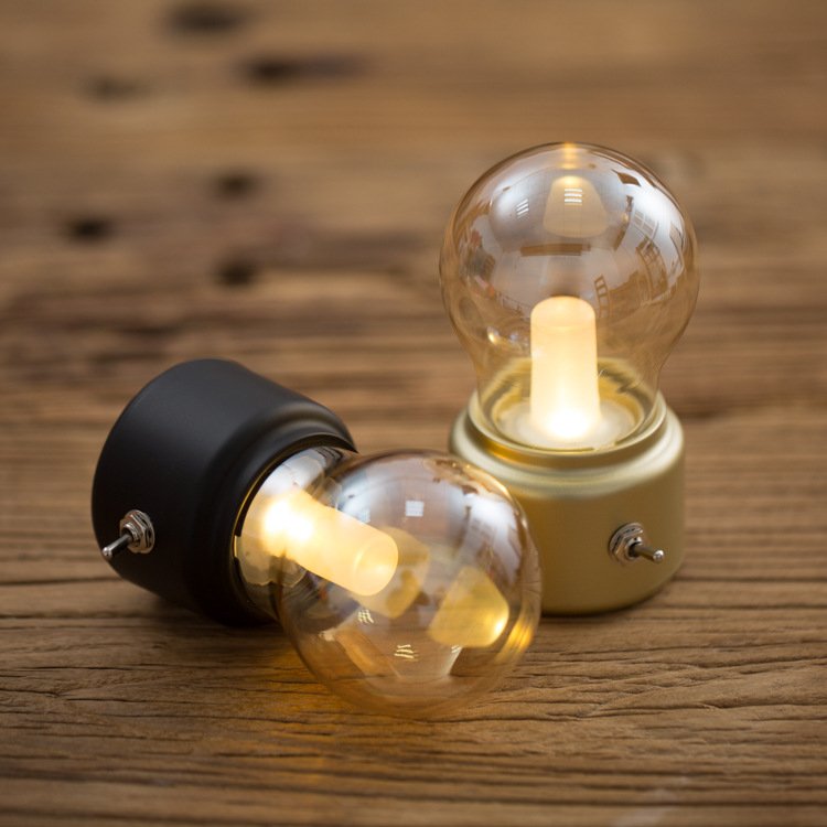 Table LED Retro Night Light Classical Table Book Lights USB Rechargeable Desk Lamp
