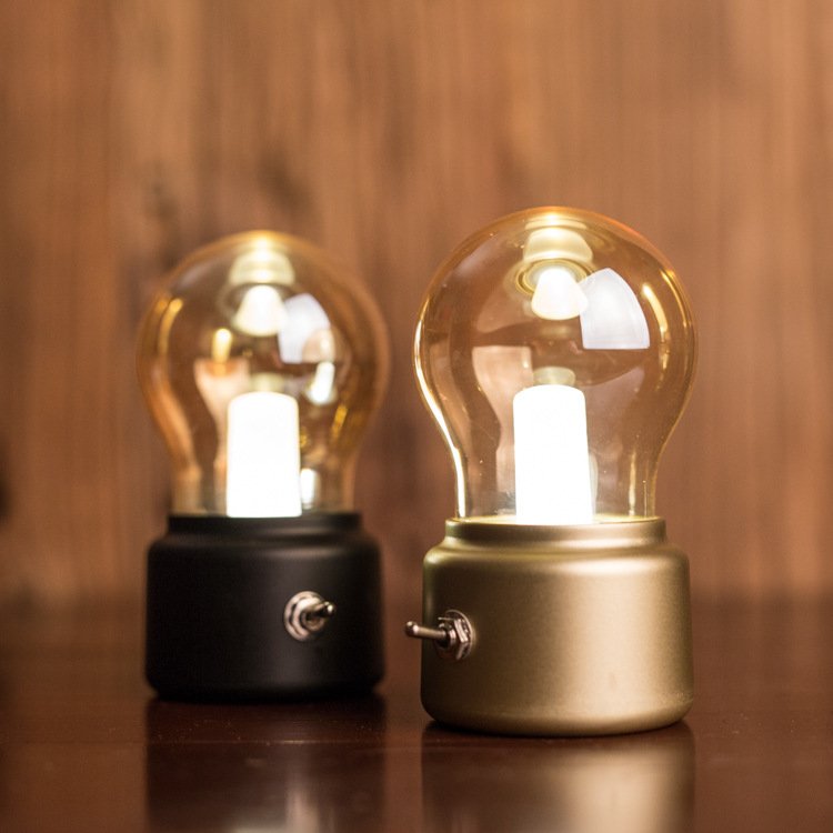 Table LED Retro Night Light Classical Table Book Lights USB Rechargeable Desk Lamp