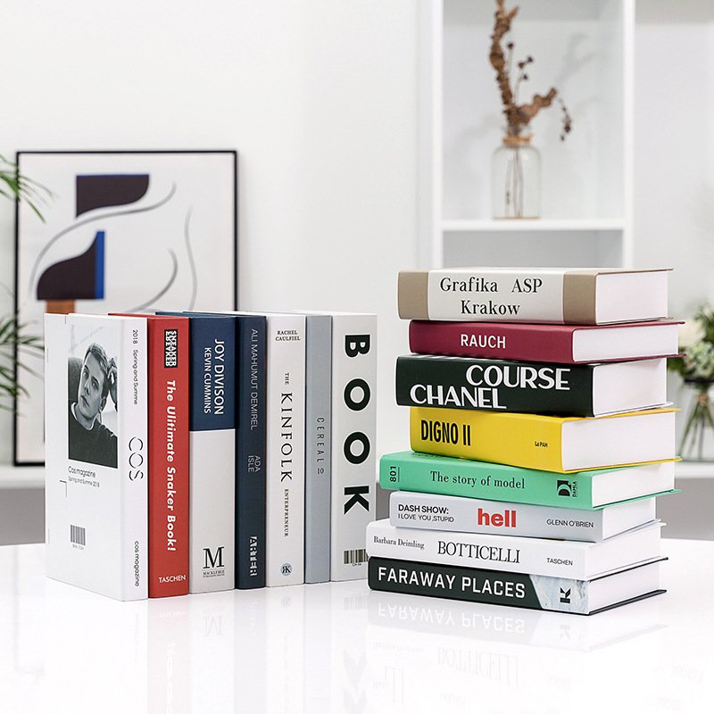 Factory Direct Sales Simple Modern English Simulation Books Model Fake Books Decorative Desktop Ornaments