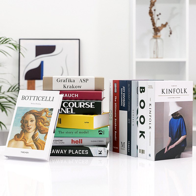 Factory Direct Sales Simple Modern English Simulation Books Model Fake Books Decorative Desktop Ornaments