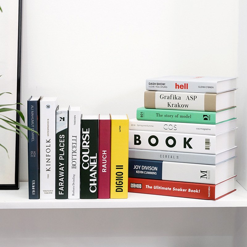 Factory Direct Sales Simple Modern English Simulation Books Model Fake Books Decorative Desktop Ornaments