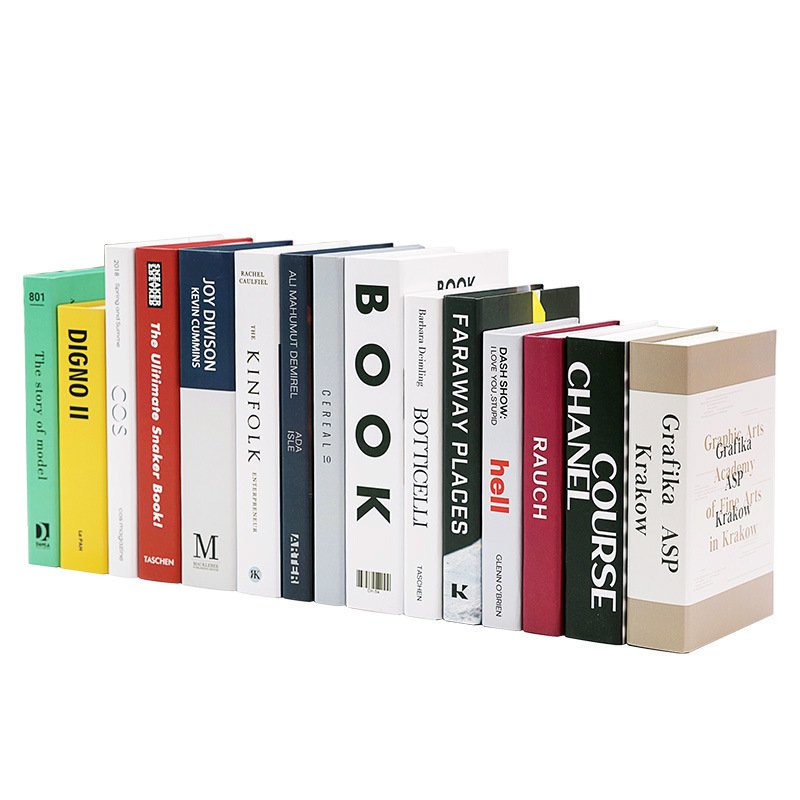 Factory Direct Sales Simple Modern English Simulation Books Model Fake Books Decorative Desktop Ornaments